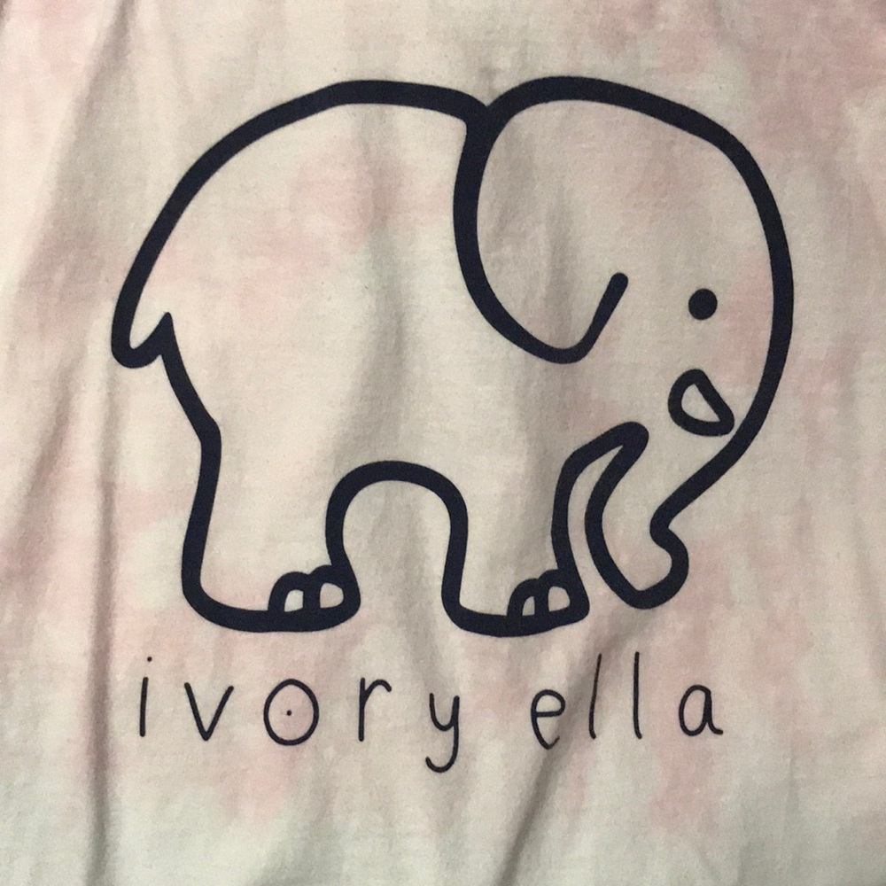 Pink tie-dye ivory Ella long sleeve shirt